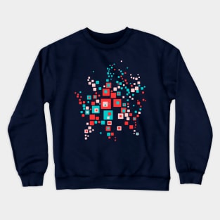 Abstract cubic pattern Crewneck Sweatshirt